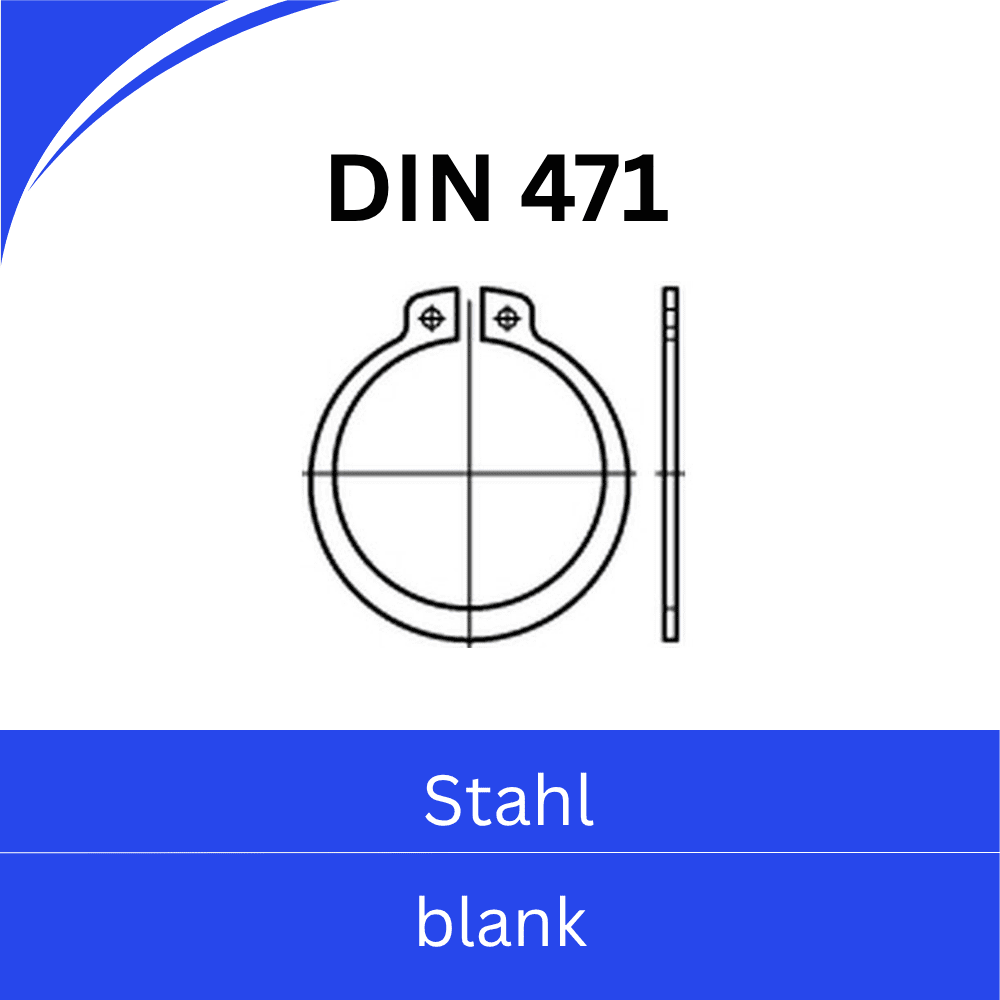 Bild von  ➤ Kategorie: DIN 471 Sicherungsringe Wellen (Stahl blank)